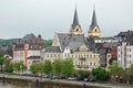 Coblenz, Cityscape from river Moselle, Germany Royalty Free Stock Photo