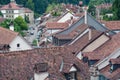 Cityscape with rooftops in the historic center of Bern, Switzerland Royalty Free Stock Photo