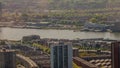 Cityscape of Rotterdam with its canals and buildings Royalty Free Stock Photo