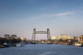 Cityscape of Rotterdam with Liftbridge Koningshavenbridge De Hef in Rotterdam Royalty Free Stock Photo