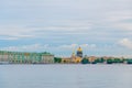 Cityscape of Saint Petersburg Leningrad with Winter Palace, State Hermitage Museum Royalty Free Stock Photo