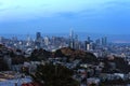 Cityscape of San Francisco and skyline of downtown in dusk. California, USA Royalty Free Stock Photo