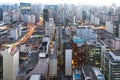 Cityscape of Sao Paulo at dusk, Brazil