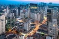 Cityscape of Sao Paulo at dusk, Brazil