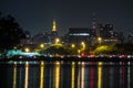 Sao paulo city, night, towers Royalty Free Stock Photo