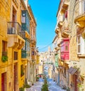 The cityscape of Senglea, Malta Royalty Free Stock Photo