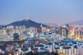 Cityscape of Seoul city, South Korea.