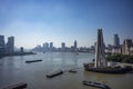 Cityscape of shanghai huangpu river bank