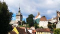 Cityscape of Sighisoara, medieval town of Transylvania