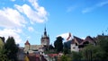 Cityscape of Sighisoara, medieval town of Transylvania