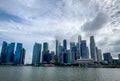 Cityscape Singapore modern and financial city in Asia. Marina bay landmark of Singapore. Landscape of business building and hotel. Royalty Free Stock Photo