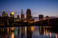 Cityscape skyline of Downtown Minneapolis Minnesota in the Twin Cities Metro area. Royalty Free Stock Photo