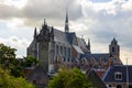 Cityscape skyline of Hooglandse kerk (church) in Leiden. Netherlands Royalty Free Stock Photo