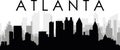 Cityscape skyline panorama of the ATLANTA, UNITED STATES OF AMERICA Royalty Free Stock Photo