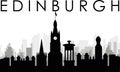 Cityscape skyline panorama of EDINBURGH, UNITED KINGDOM Royalty Free Stock Photo