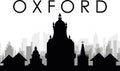 Cityscape skyline panorama of OXFORD, UNITED KINGDOM Royalty Free Stock Photo