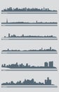 Cityscape Skyline Vector 3 Royalty Free Stock Photo