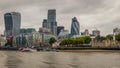 Cityscape of the Skyscrapers in the city of London financial district Royalty Free Stock Photo