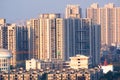 Cityscape in indian city like noida gurgaon delhi