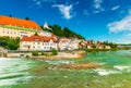 Cityscape of the small Austrian city of Steyr