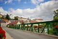 Cityscape of small pretty European town.