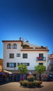 Cityscape of Spain square in Tossa del Mar