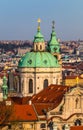 St Nicholas Church in Lesser Town, Prague Royalty Free Stock Photo