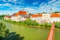 Cityscape of Steyr on a summer day, Austria