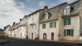 Cityscape of a street at Saint-Mamet-la-Salvetat France Royalty Free Stock Photo