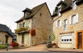 Cityscape of a street at Saint-Mamet-la-Salvetat France Royalty Free Stock Photo