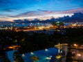 Cityscape sunset at Butterworth, Penang, malaysia