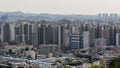 Cityscape of Suwon capital of Gyeonggi province in South Korea