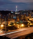 Cityscape of Taipei night