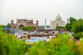 Cityscape of Taj Mahal, view from rooftop