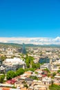 Cityscape Tbilisi Tiflis Georgia Caucasus Landscape blue sky