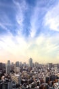 Cityscape of Tokyo city, japan. Aerial skyscraper view of office Royalty Free Stock Photo