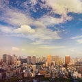 Cityscape of Tokyo city, japan. Aerial skyscraper view of office Royalty Free Stock Photo