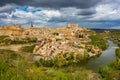 Cityscape of Toledo with view of Tagus River Royalty Free Stock Photo