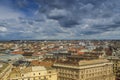 Cityscape top view of Hungary, budapest in a cloudy sunny day during the touristic city view Royalty Free Stock Photo