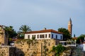 The cityscape of the touristic part of city Antalya Royalty Free Stock Photo