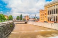 Cityscape of town Sarajevo, Europe.