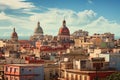 Cityscape of Valletta with Basilica of St. Nicholas, Malta, Havana, Cuba, downtown skyline, AI Generated