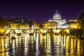 CITYSCAPE OF VATICAN AND SAINT PETER BASILICA. FAMOUS DESTINATION OF ROME. Royalty Free Stock Photo