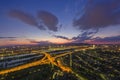 Cityscape of Vienna city at night Royalty Free Stock Photo