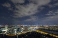 Cityscape of Vienna city at night Royalty Free Stock Photo