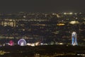 Cityscape of Vienna city at night Royalty Free Stock Photo