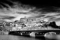 Cityscape view from the bank of Mondego river Coimbra Portugal Royalty Free Stock Photo