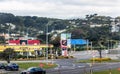 Cityscape view of the entrance to Wellington International Airport