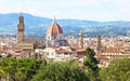 Cityscape view of Florence or Firenze city Italy - Basilica of Saint Mary of the Flower Royalty Free Stock Photo