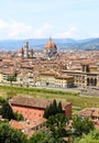 Cityscape view of Florence or Firenze city Italy - Basilica of Saint Mary of the Flower Royalty Free Stock Photo